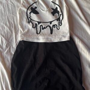 SHEIN Black and White Mini Skirt